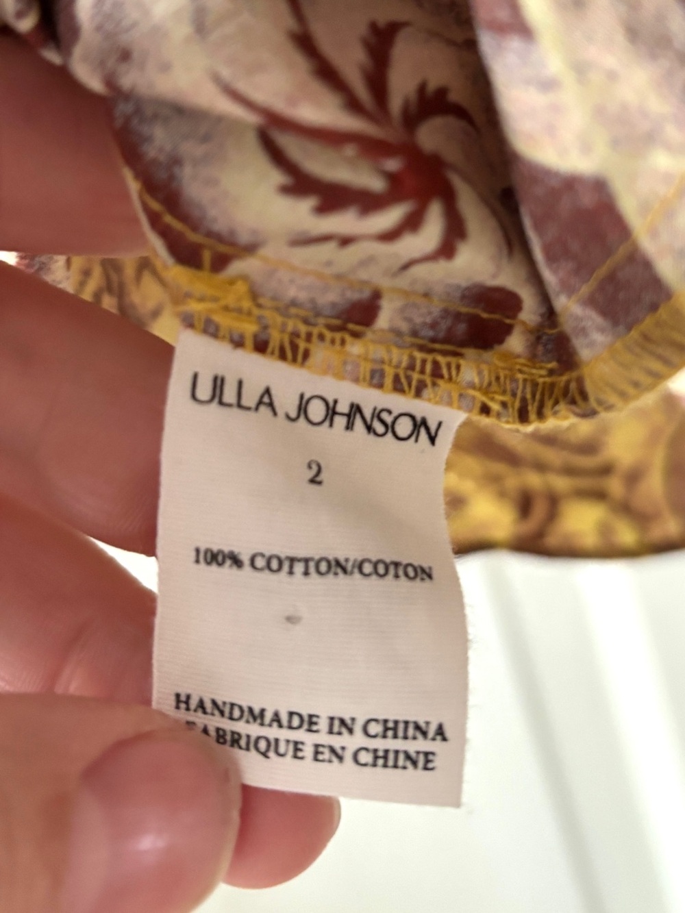 Ulla Johnson Letty Ruffle Short Sleeve Blouse Amber Top Size 2 | XS - Picture 15 of 16